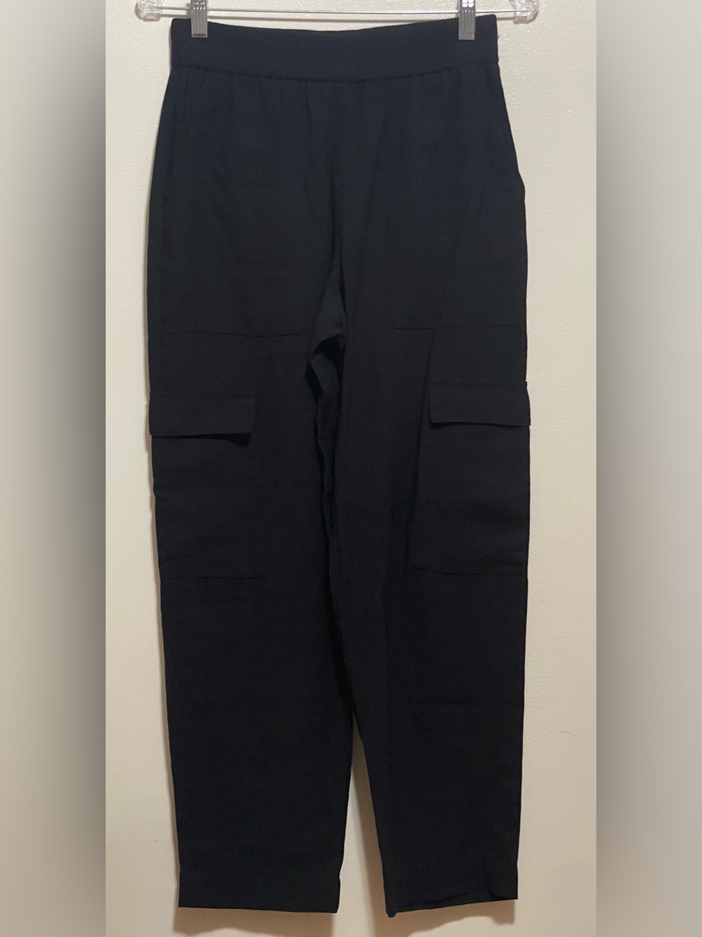a new day Black Cargo Pants with Elastic Waist